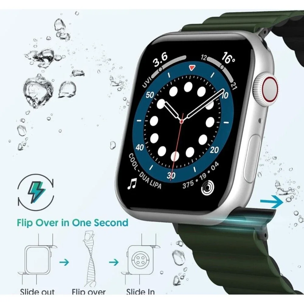 Seplease Compatible with Apple Watch Band 41mm 40mm 38mm, Dual Face Reversible